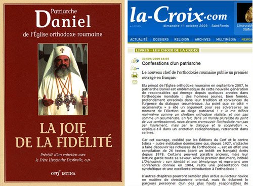 „La Croix“ a prezentat cartea Părintelui Patriarh, „La joie de la fidélité“ Poza 95629