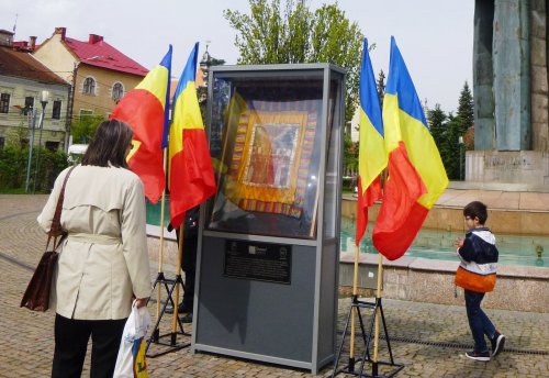 Drapelul de luptă al lui Avram Iancu, expus la Cluj-Napoca Poza 62038