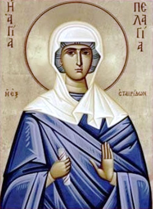 Sfânta Muceniţă Pelaghia; Sfânta Monica, mama Fericitului Augustin (Harţi) Poza 60879