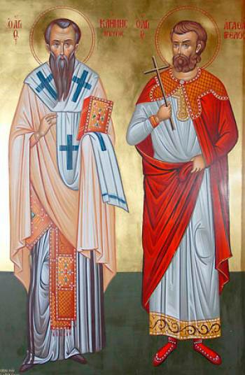 Sfântul Sfinţit Mucenic Clement, Episcopul Ancirei; Sfântul Mucenic Agatanghel; Sfinţii Părinţi de la Sinodul al 6-lea Ecumenic Poza 45764
