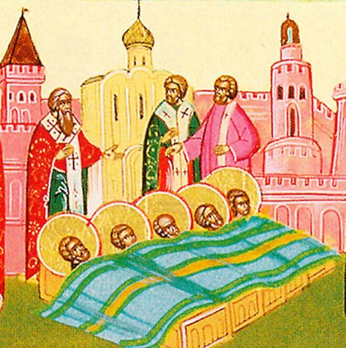 Aflarea moaştelor Sfinţilor Mc. din Constantinopol (Zi aliturgică. Dezlegare la brânză, lapte, ouă şi peşte) Poza 44216