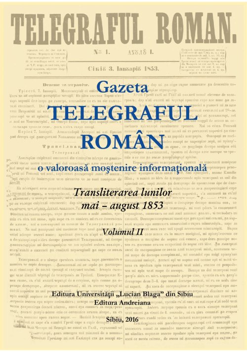 Volume cu ediții transliterate ale Telegrafului Român, apărute la Sibiu     Poza 44086