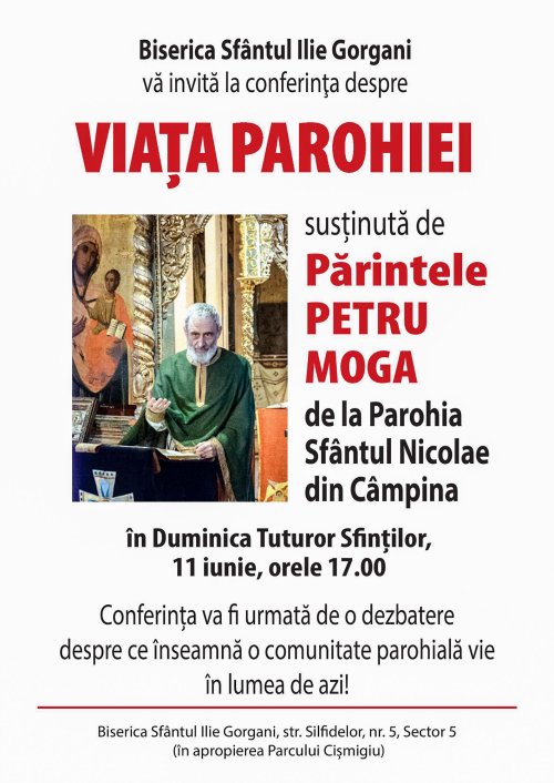 Conferinţă despre viaţa parohiei la Biserica „Sfântul Ilie”-Gorgani Poza 37987