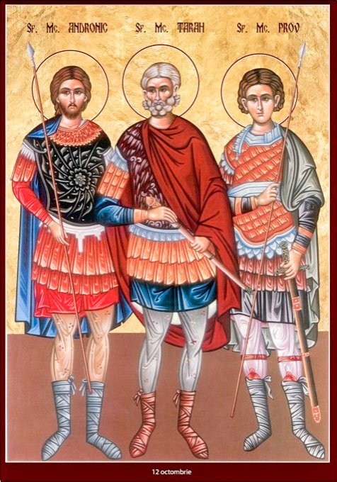 Sfinţii Mucenici Prov, Tarah şi Andronic; Sfântul Ierarh Cosma, Episcopul Maiumei Poza 30453