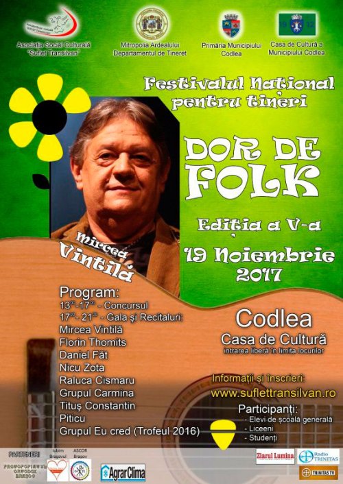 Festivalul Național pentru Tineri „Dor de Folk”, la Codlea Poza 28028