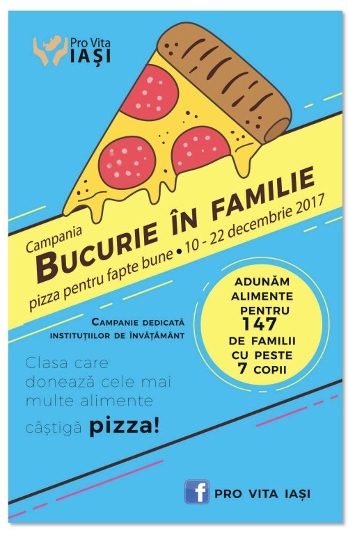 Campania Bucurie în familie - pizza pentru fapte bune Poza 26421
