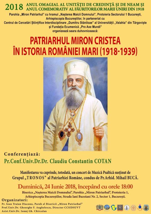 Conferință și concert  la Parohia Miron Patriarhul din Capitală Poza 16263