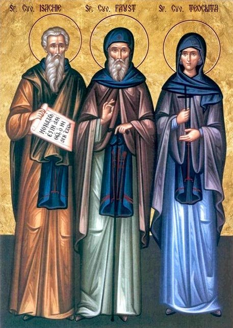 Sfinţii Cuvioşi Isaachie, Dalmat şi Faust; Sfânta Mironosiţă Salomeea; Sfânta Cuvioasă Teodora din Tesalonic Poza 13319