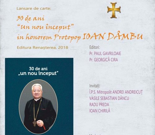 Volum omagial dedicat protopopului Ioan Dâmbu, tipărit la Editura „Renaşterea” Poza 9012