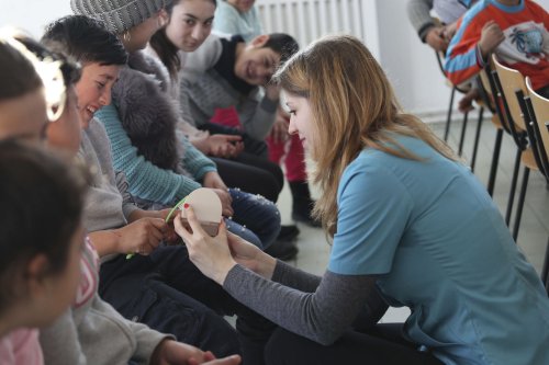 Copiii din localitatea sibiană Rusciori au învățat mai multe despre igiena dentară Poza 2414