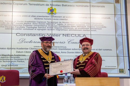 Pr. Constantin Necula, doctor honoris causa al AFT Sibiu Poza 290146
