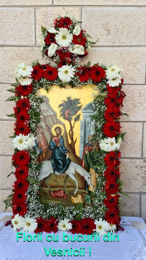 Praznicul Floriilor, bucurie pentru pelerinii ortodocşi la Locurile Sfinte Poza 292499