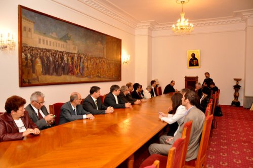 Delegaţia românilor din Ungaria la Palatul Patriarhiei
