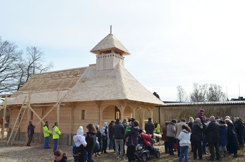 Lucrări la noua biserică a românilor din Sölvesborg