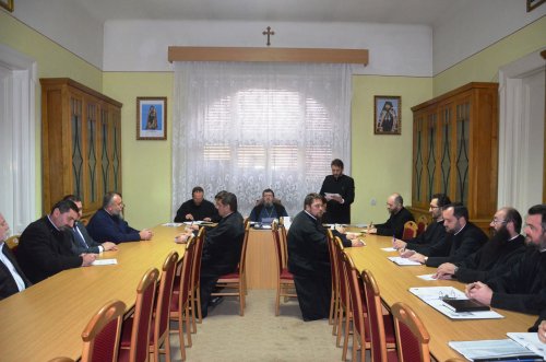 Şedinţa de lucru a Consiliului Eparhial al Episcopiei Oradiei