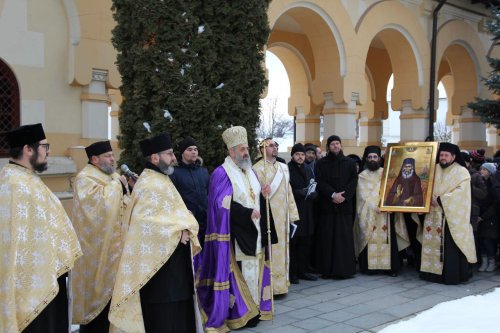 Icoana Sfântului Cuvios Paisie Aghioritul, adusă de la Mănăstirea Vatopedu din Muntele Athos la Alba Iulia