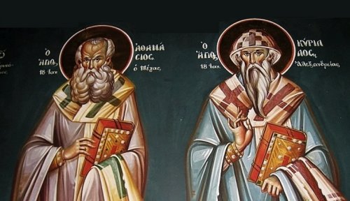 Sfinţii Ierarhi Atanasie şi Chiril, arhiepiscopii Alexandriei