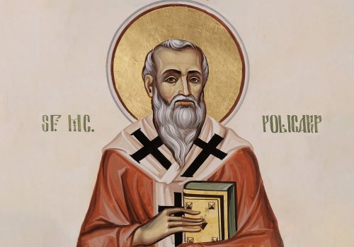Sf. Sfinţit Mc. Policarp, Episcopul Smirnei;  Sf. Cuv. Gorgonia