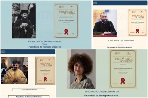 Premii de excelență pentru membri ai Facultății de Teologie Ortodoxă
