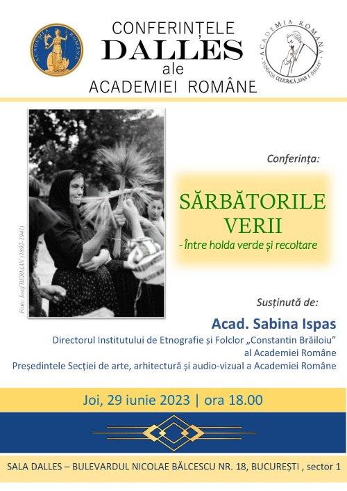 Conferință despre sărbătorile verii la Sala Dalles din București