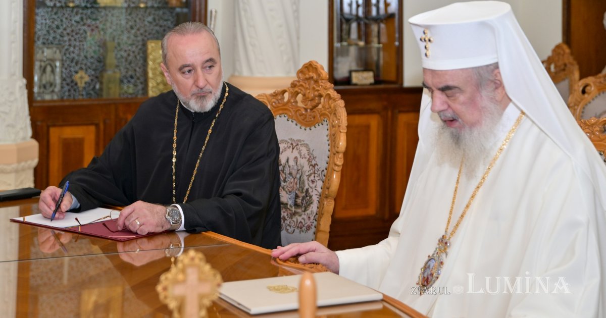 Episcop romano‑catolic emerit de Padova în vizită la Patriarhia Română ...