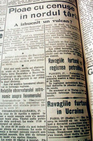 „Ploae cu cenuşe în nordul ţării. A izbucnit un vulcan?“ 95563