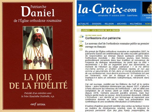 „La Croix“ a prezentat cartea Părintelui Patriarh, „La joie de la fidélité“ 95629