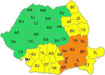 Cod galben şi Cod portocaliu pentru viscol şi ninsoare 96760