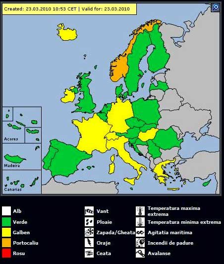 Vremea la extreme pe site-ul meteoalarm.eu 97325