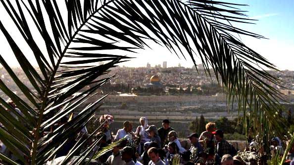 Pelerin pe drumul finicului din Betania la Ierusalim 97370