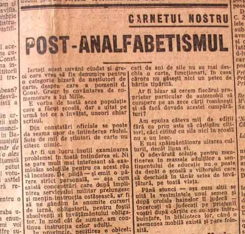 „Post-analfabetismul“ şi cititul gazetelor 97382