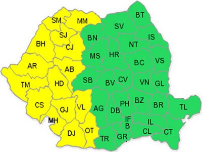 Ploi şi vijelii în vestul ţării 97942