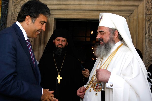 Preşedintele Georgiei şi Patriarhul României, la Mănăstirea Antim 98445