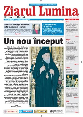 Ediţia de Banat, a patra ediţie regională a „Ziarului Lumina“ 100612