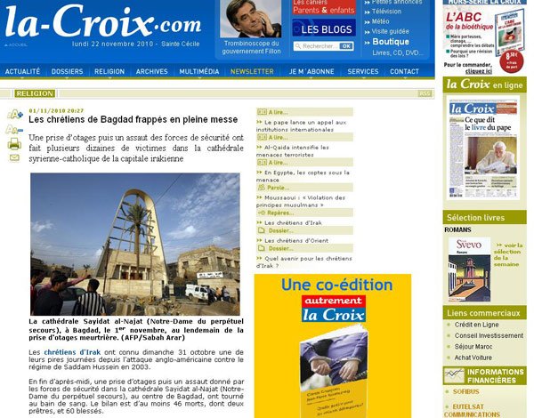 Bagdadul este îngrijorat faţă de securitatea creştinilor 101846