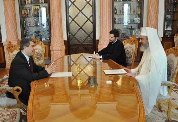 Ambasadorul României în Regatul Belgiei a fost primit la Patriarhia Română 104389