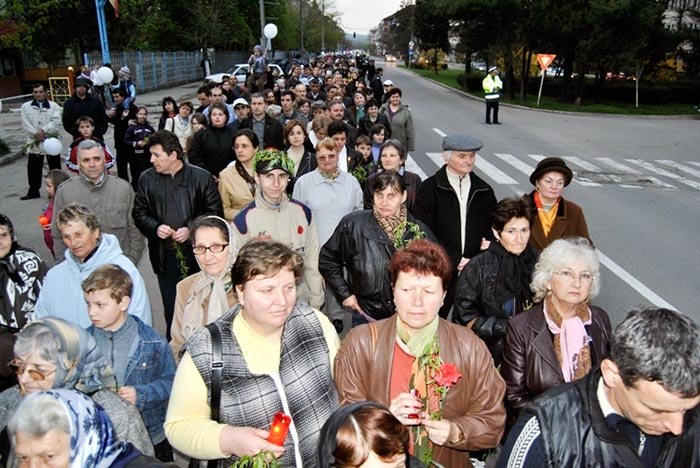 Procesiune de Florii în municipiul Reşiţa 105178