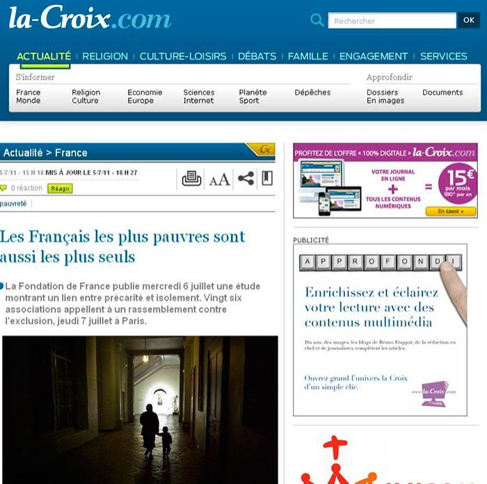 Cei mai săraci francezi sunt şi cei mai singuri 107206