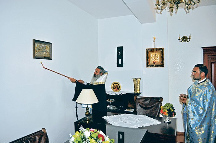 Binecuvântarea lucrărilor la noua casă monahală a Mănăstirii Zosin 107905