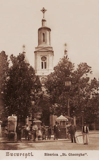 Biserica Sfantul Gheorghe Nou Din Bucuresti La 1900