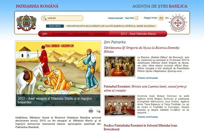 Secţiune specială pe site-ul Agenţiei Basilica 91337