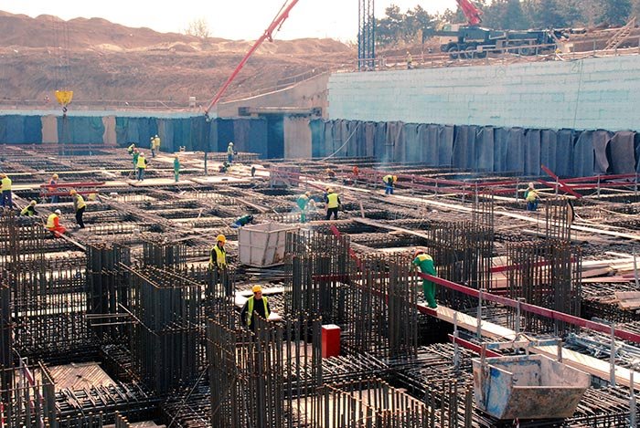 Lucrări la radierul casetat al lăcaşului 92971