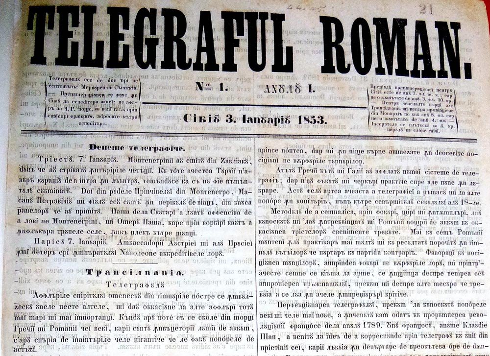 „Telegraful român”, apariţie neîntreruptă de 160 de ani 88059