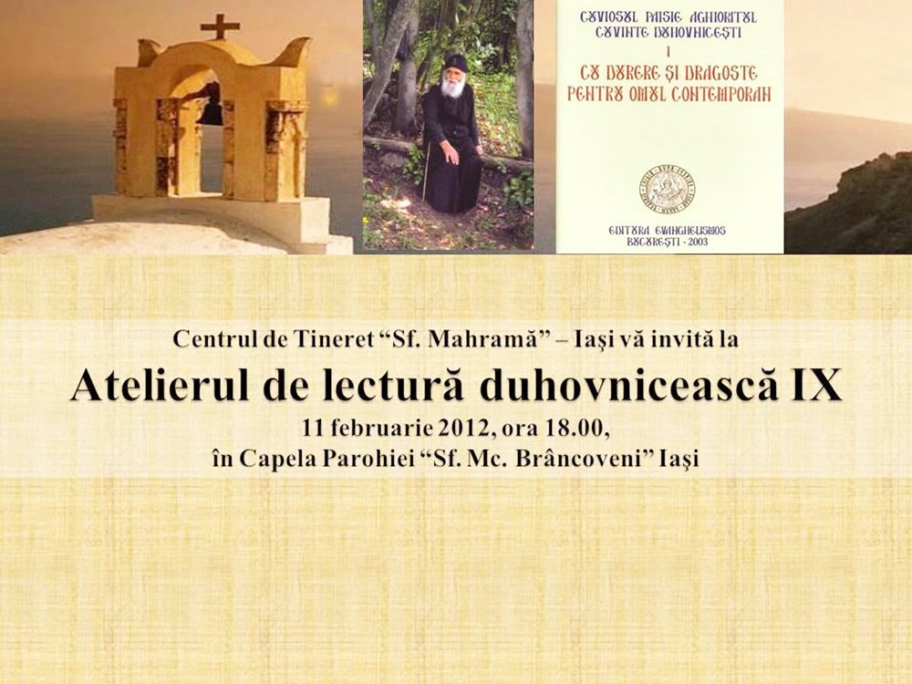 Atelier de lectură duhovnicească la Centrul de Tineret „Sfânta Mahramă“ 87842