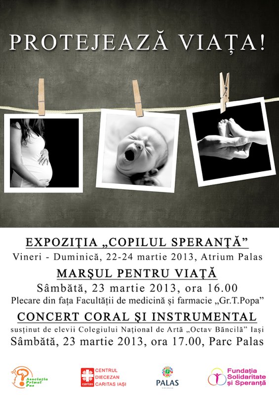 Trei zile de manifestări dedicate vieţii, la Iaşi 87100