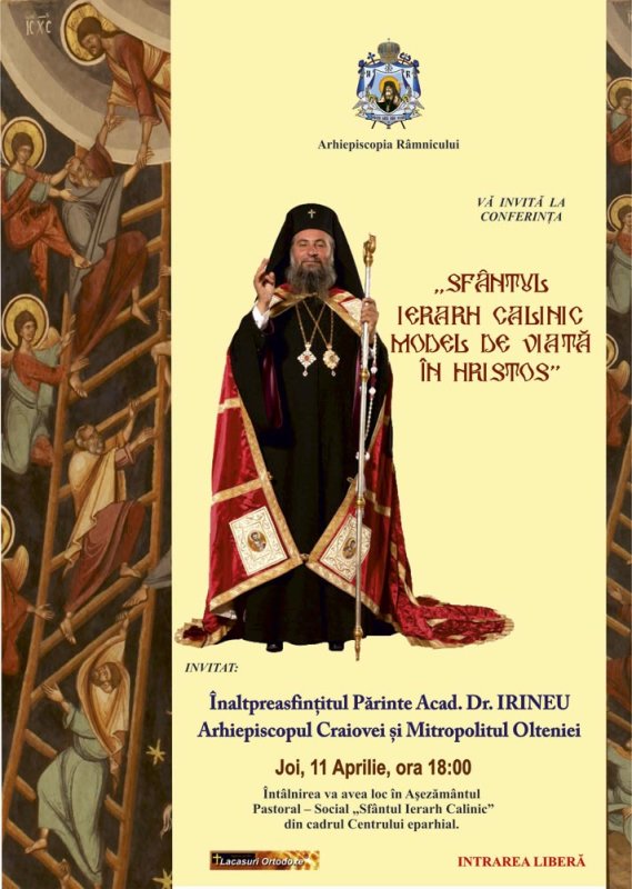 Conferinţă despre Sfântul Ierarh Calinic la Râmnic 86717