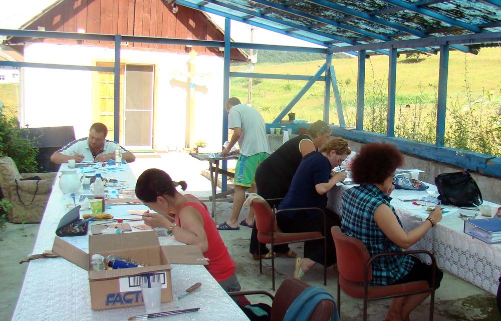 Tabără naţională de pictură la Mănăstirea Voivodeni 85000