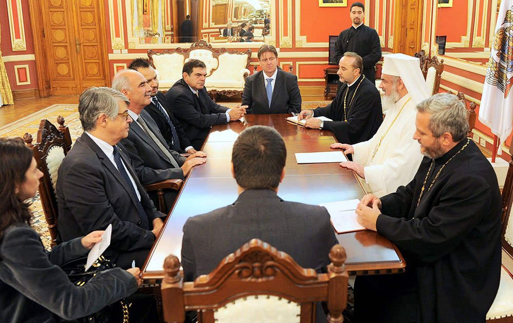 Preşedintele Parlamentului Greciei, în vizită la Patriarhia Română 83175