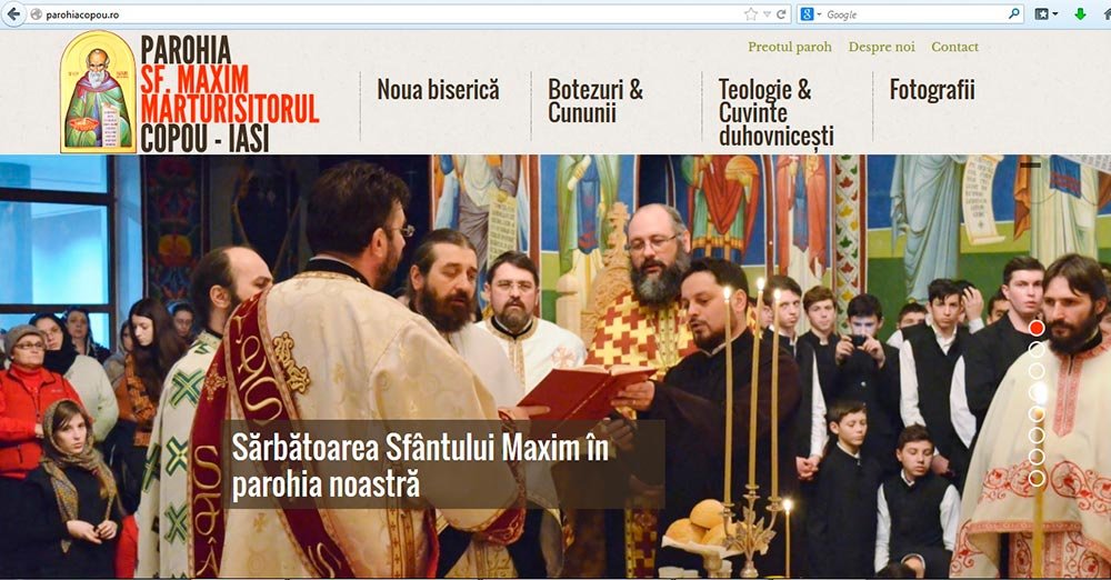 Parohia Munteni-Copou din Iaşi şi-a lansat un nou site 81342