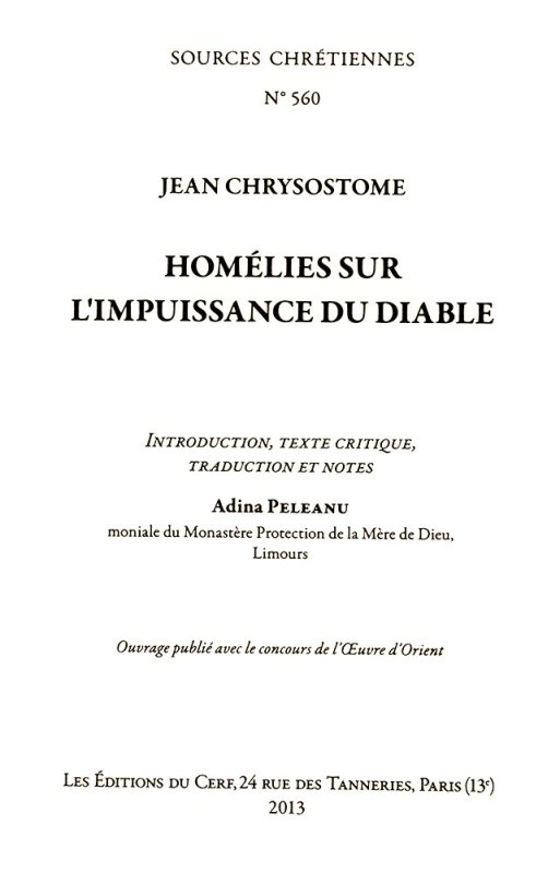 „Omilii despre neputinţa diavolului“ 80881